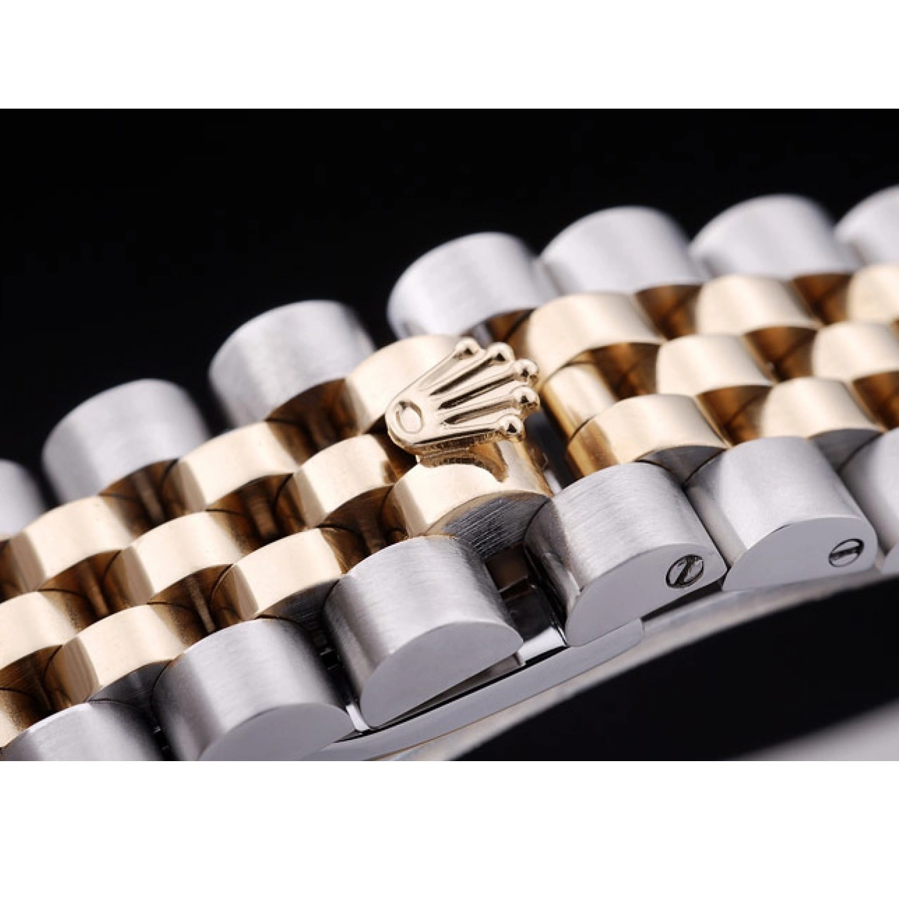 Aaa replica Datejust Ribbed 7450 Dial Rolex Bezel Gold 0820